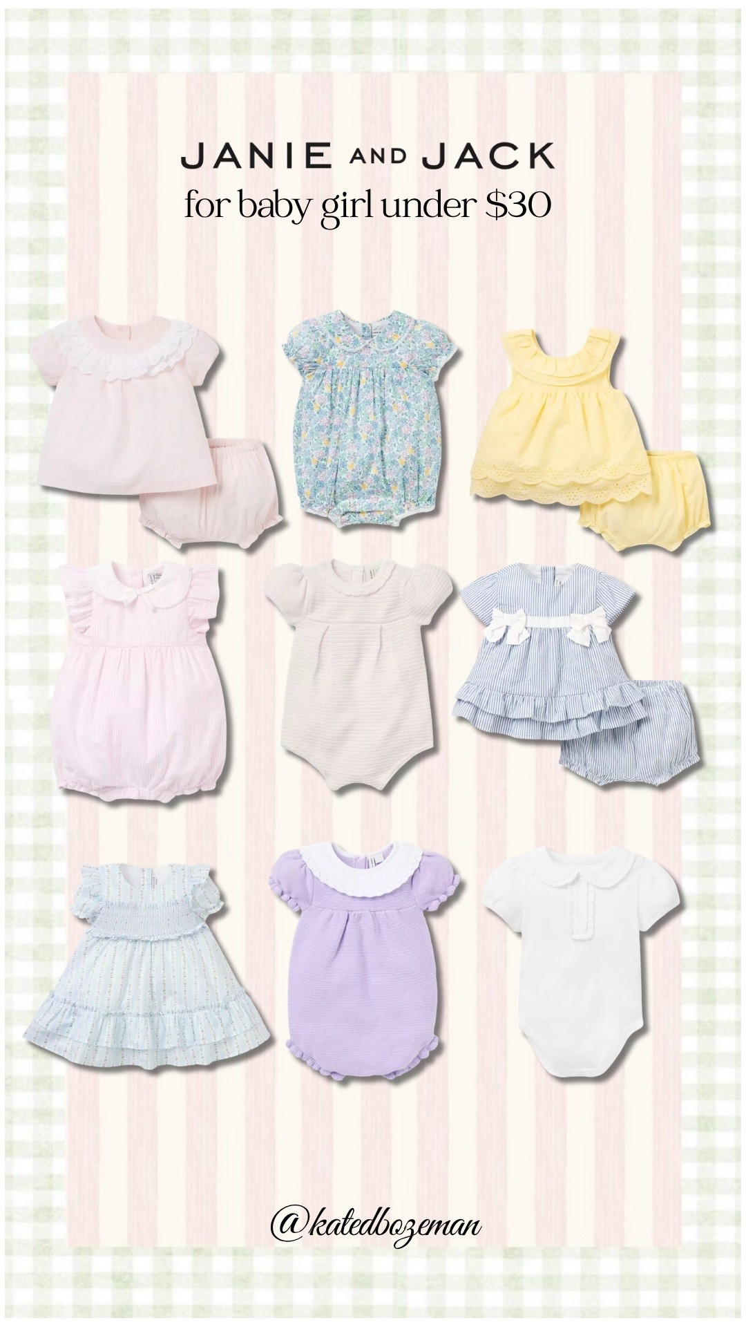 Janie & Jack sale for baby girl!! All these outfits under $30!!! 

#LTKKids #LTKBaby #LTKSaleAlert