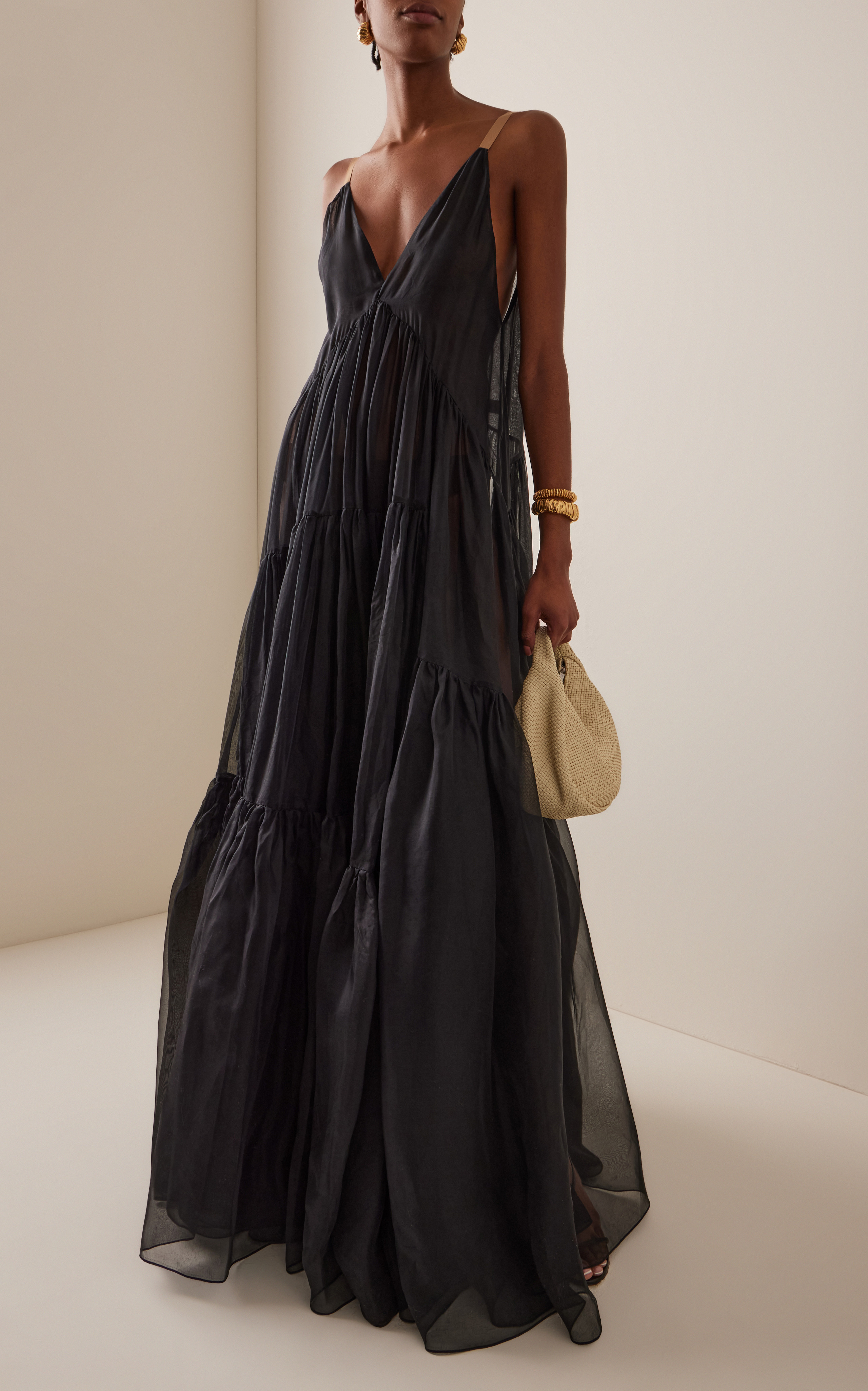 Exclusive Theatre for Dreamers Tiered Silk Gown | Moda Operandi (Global)