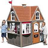 KidKraft Greystone Cottage Wooden Outdoor Playhouse with EZ Kraft Assembly, Ringing Doorbell, Mailbo | Amazon (US)