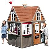 KidKraft Greystone Cottage Wooden Outdoor Playhouse with EZ Kraft Assembly™, Ringing Doorbell, ... | Amazon (US)