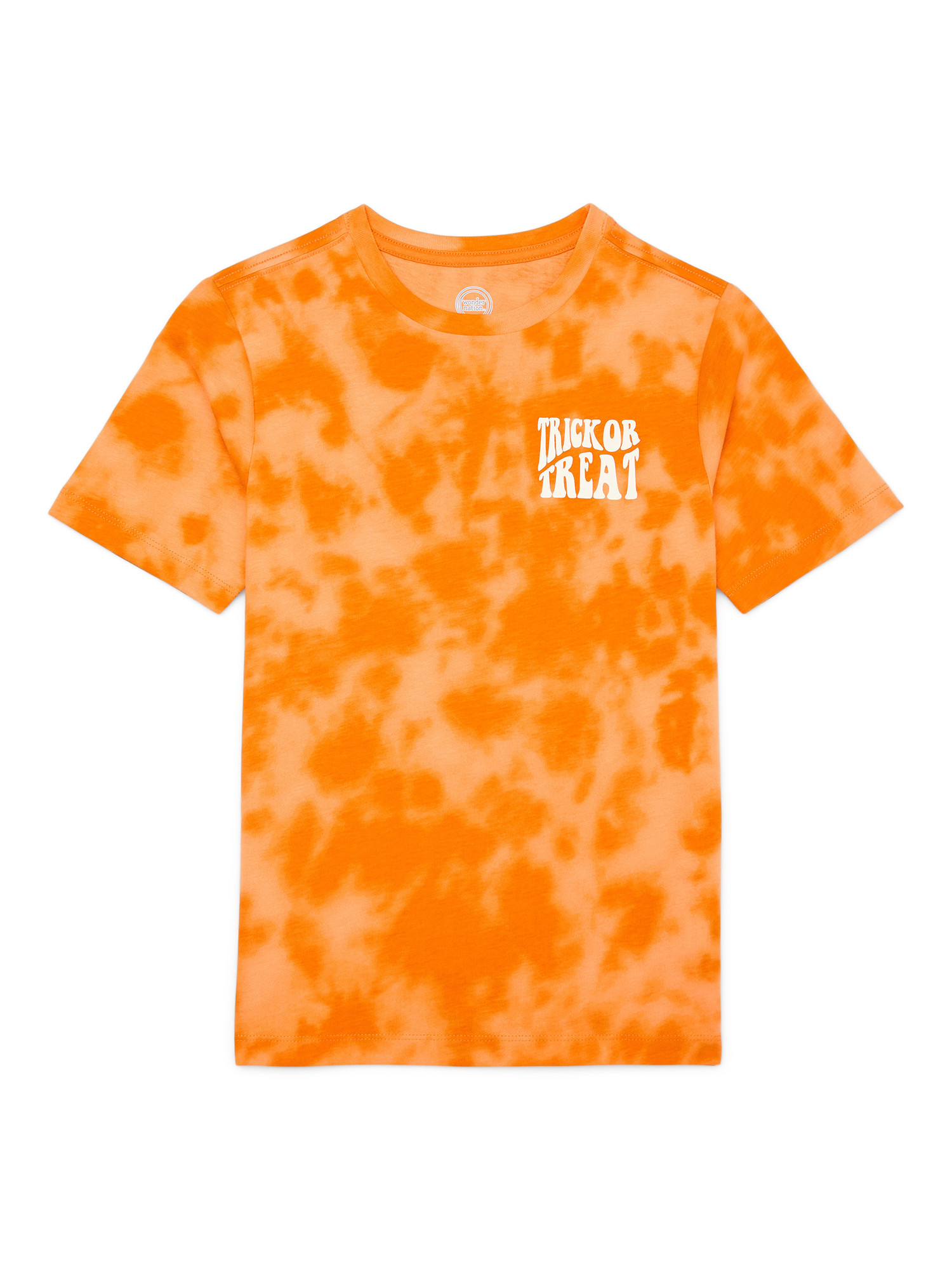 Wonder Nation Boys Halloween Trick or Treat Short Sleeve Graphic T-Shirt, Sizes 4-18 and Husky | Walmart (US)