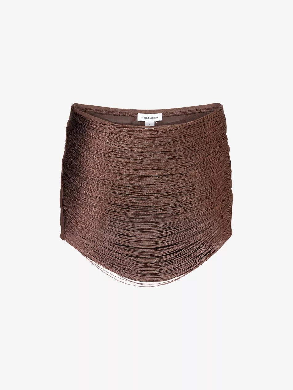 Lavinia Tassel Woven Mini Skirt | Selfridges