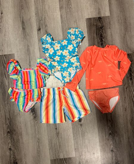 Matching swimsuits for siblings! I love that these are color coordinated swimsuits for toddler boys and toddler girls! They will be perfect for my kids at the pool or for a beach day! 

#LTKswim #LTKkids #LTKtravel