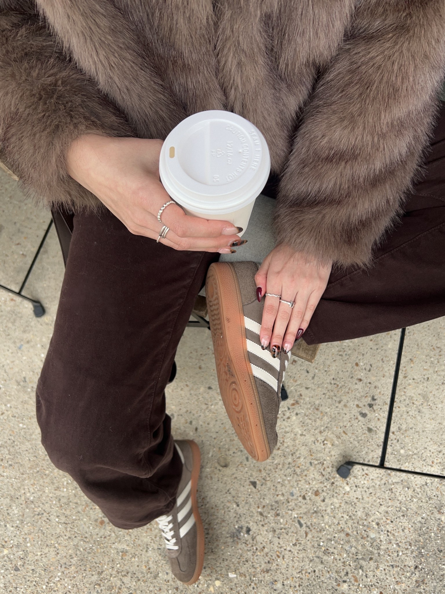 faux fur jacket coat cosy season brown chocolate jeans monochrome adidas warm tones winter style inspo autumn fashion trending 

#LTKuk #LTKautumn #LTKwinter