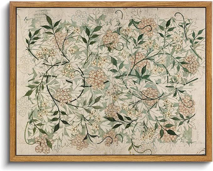 KISSFOX Vintage Framed Wall Art Decor William Morris Botanical Pictures Wall Decor Rustic Boho Fl... | Amazon (US)