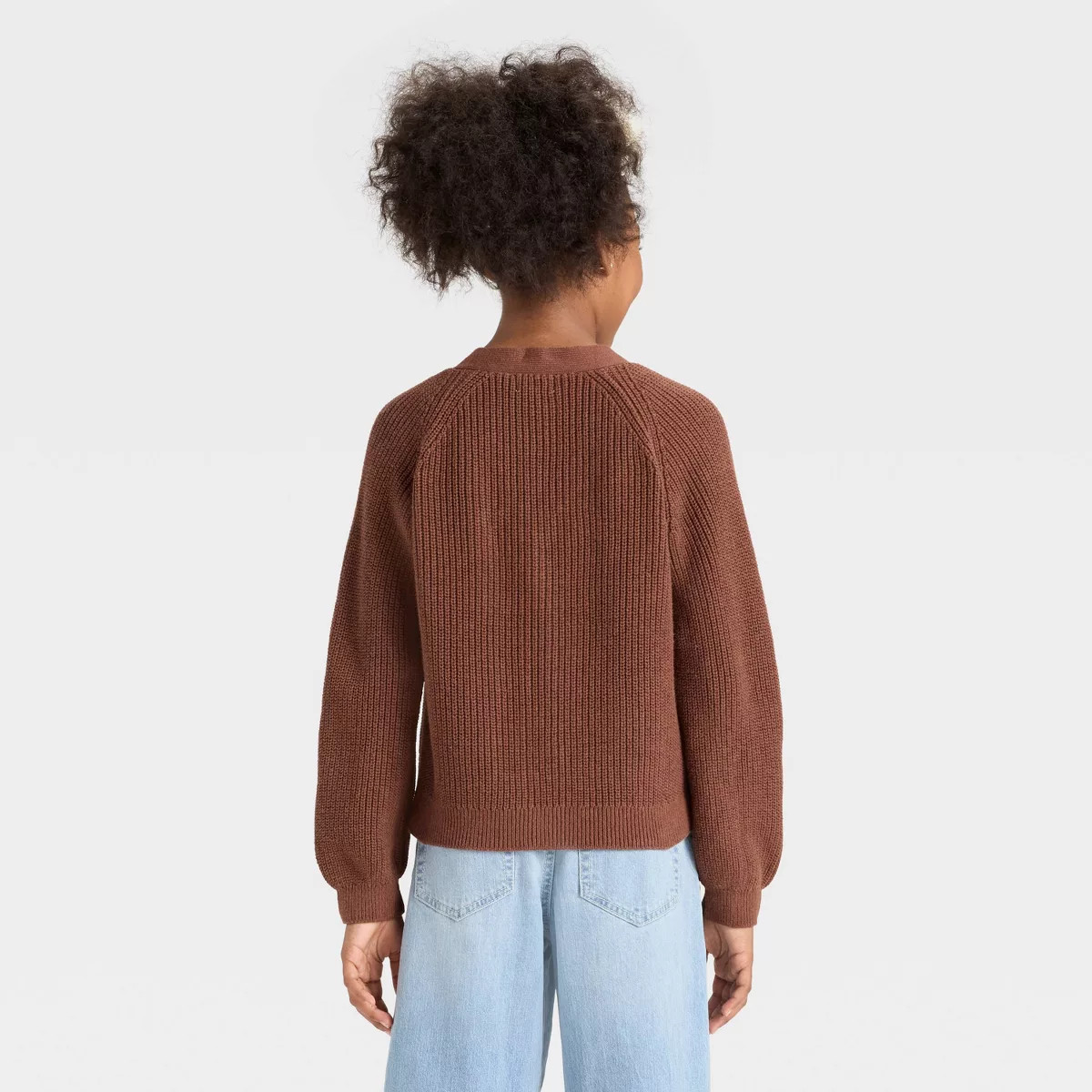 Girls' V-Neck Button-Front Sweater - Cat & Jack™ | Target