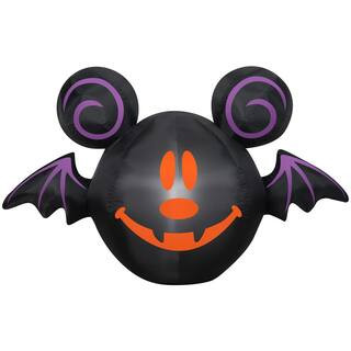 3 ft. Tall Airblown-Mickey Jack-O-Lantern Bat-SM-Disney G-60919 - The Home Depot | The Home Depot