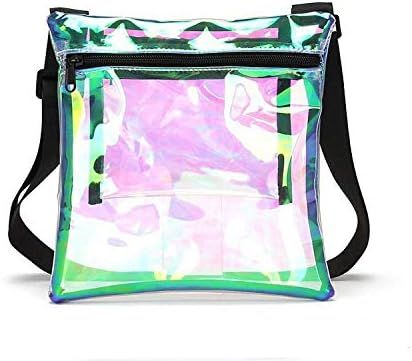 HULISEN Clear Crossbody Purse Bag, Stadium Approved, with Extra Inside Pocket | Amazon (US)