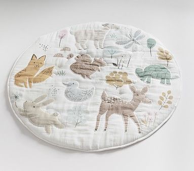 Dakota Woodland Muslin Travel Play Mat | Pottery Barn Kids