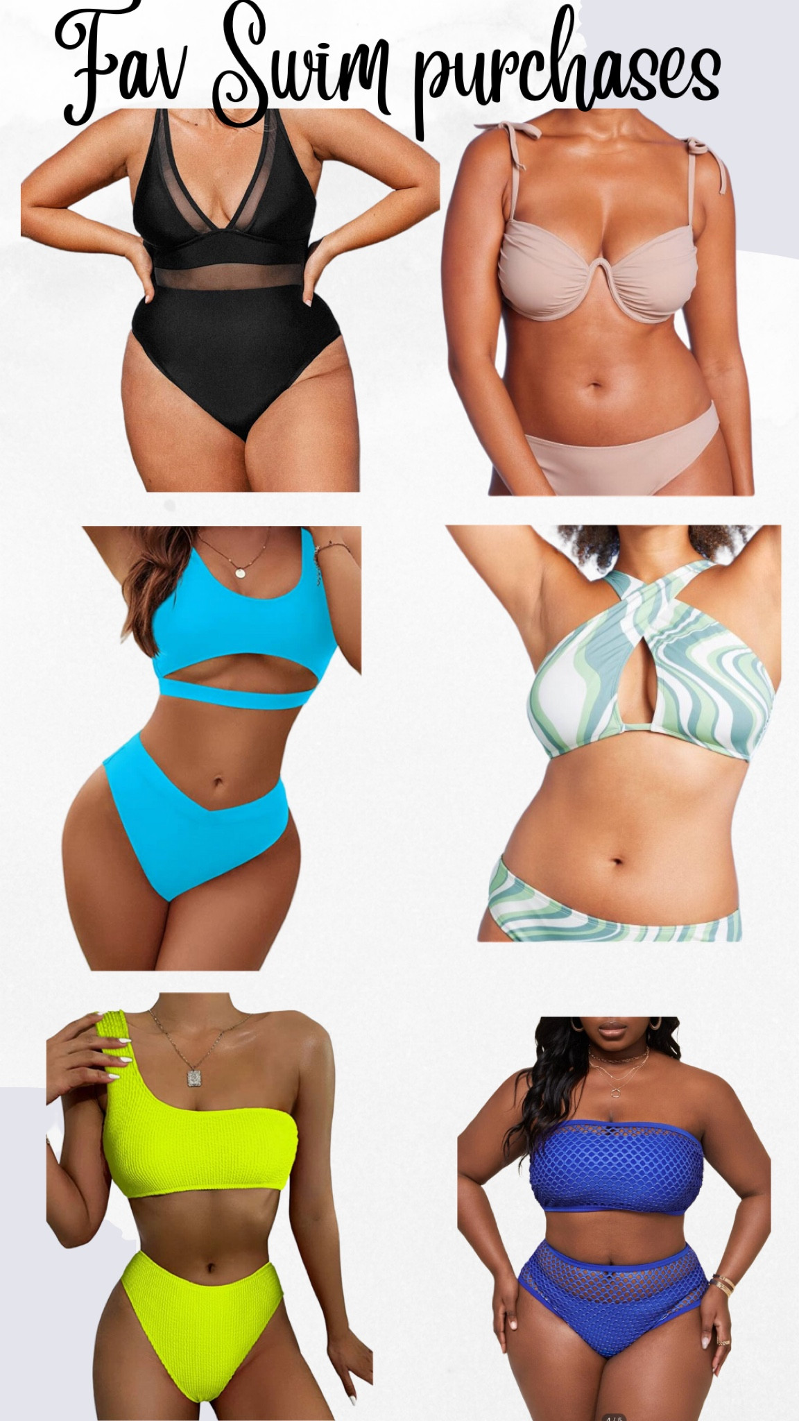 Summer is near! These are my favorite swimsuit picks so far and I love the way they all fit! 

#LTKcurves #LTKswim #LTKSeasonal