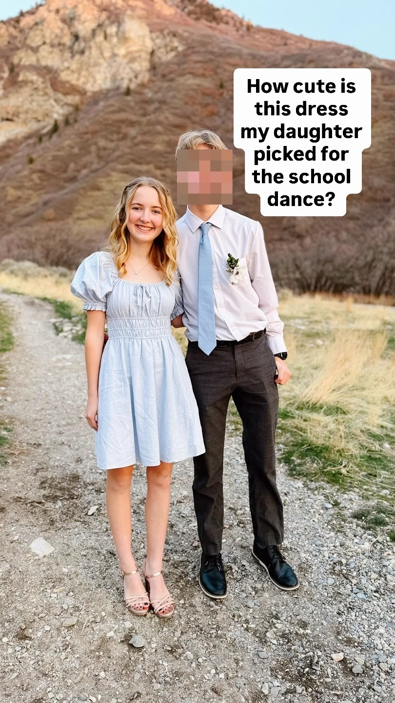 This was such a cute dress for my daughter’s school dance! 