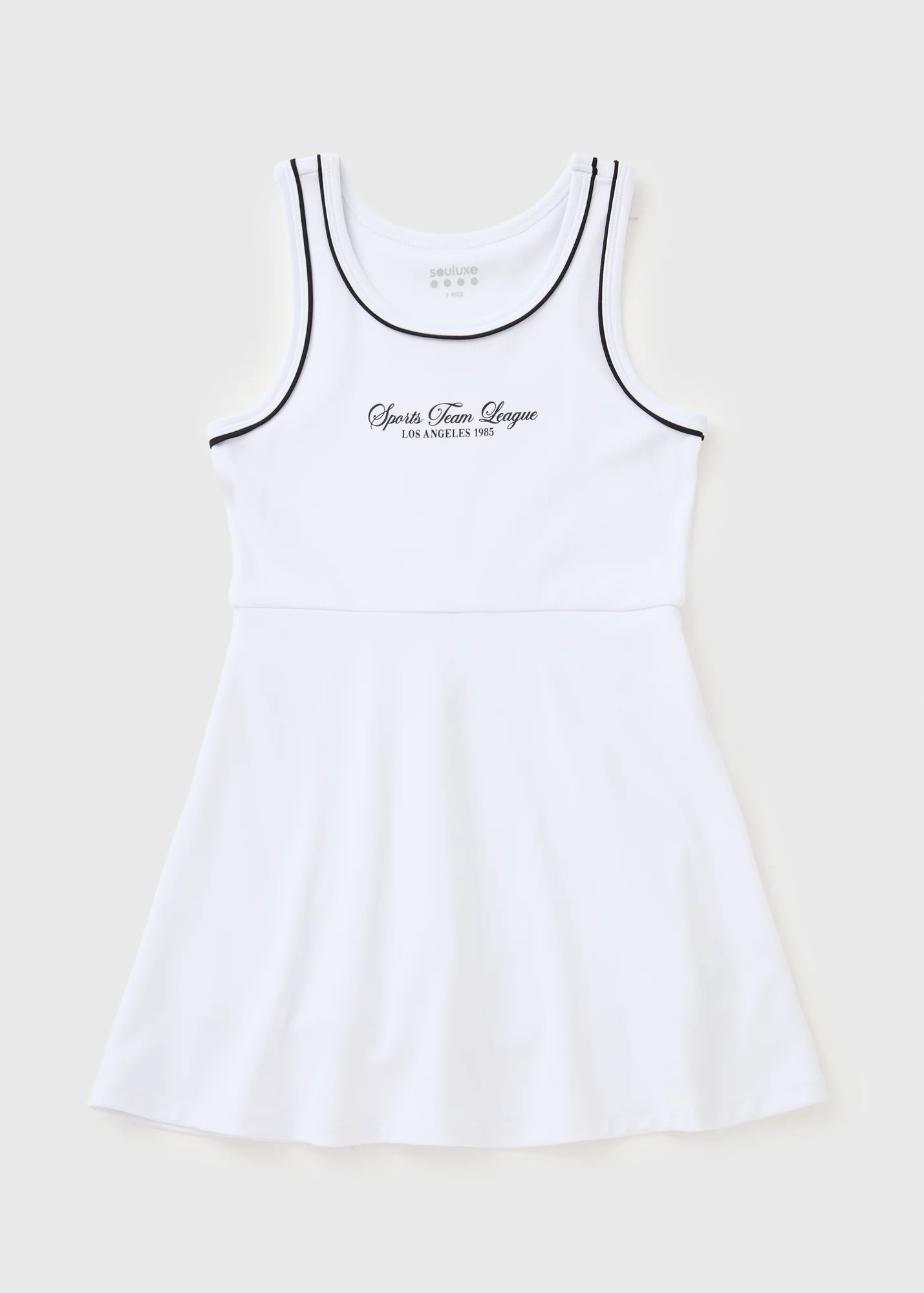 Souluxe Girls White Sports Dress (7-15yrs) | Matalan (UK)