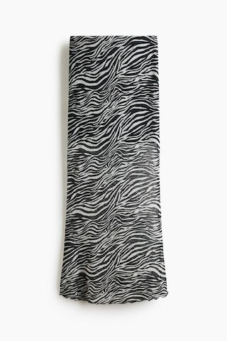 H & M - Printed Maxi Skirt - Black/Zebra Print | H&M (US + CA)