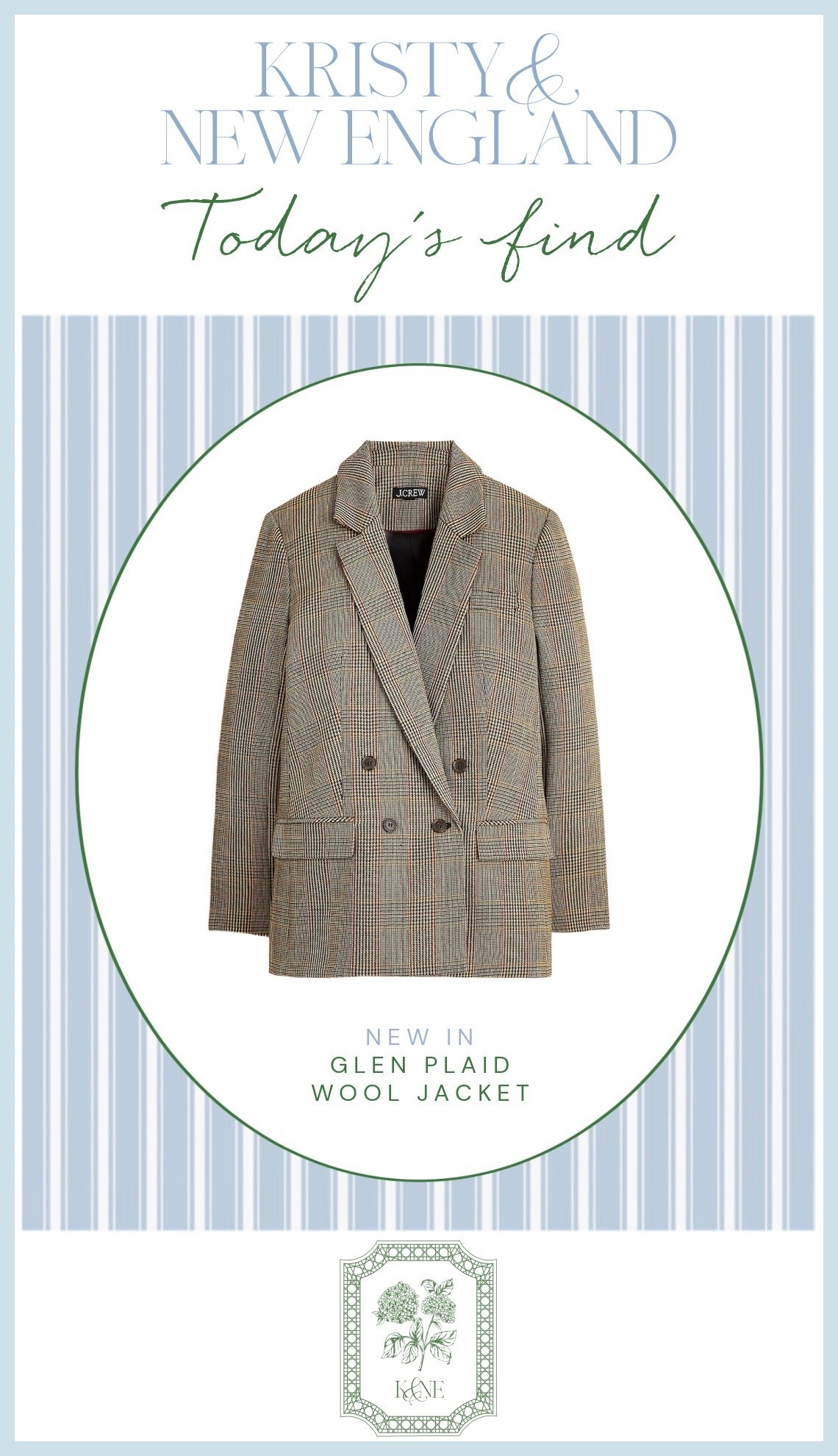 Glen Plaid Jacket 

#LTKOver40 #LTKSaleAlert