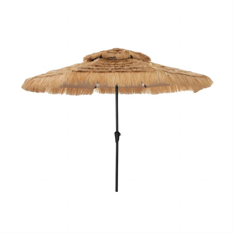 Carachure Lighted Hawaiian Style Thatched Umbrella | Wayfair North America