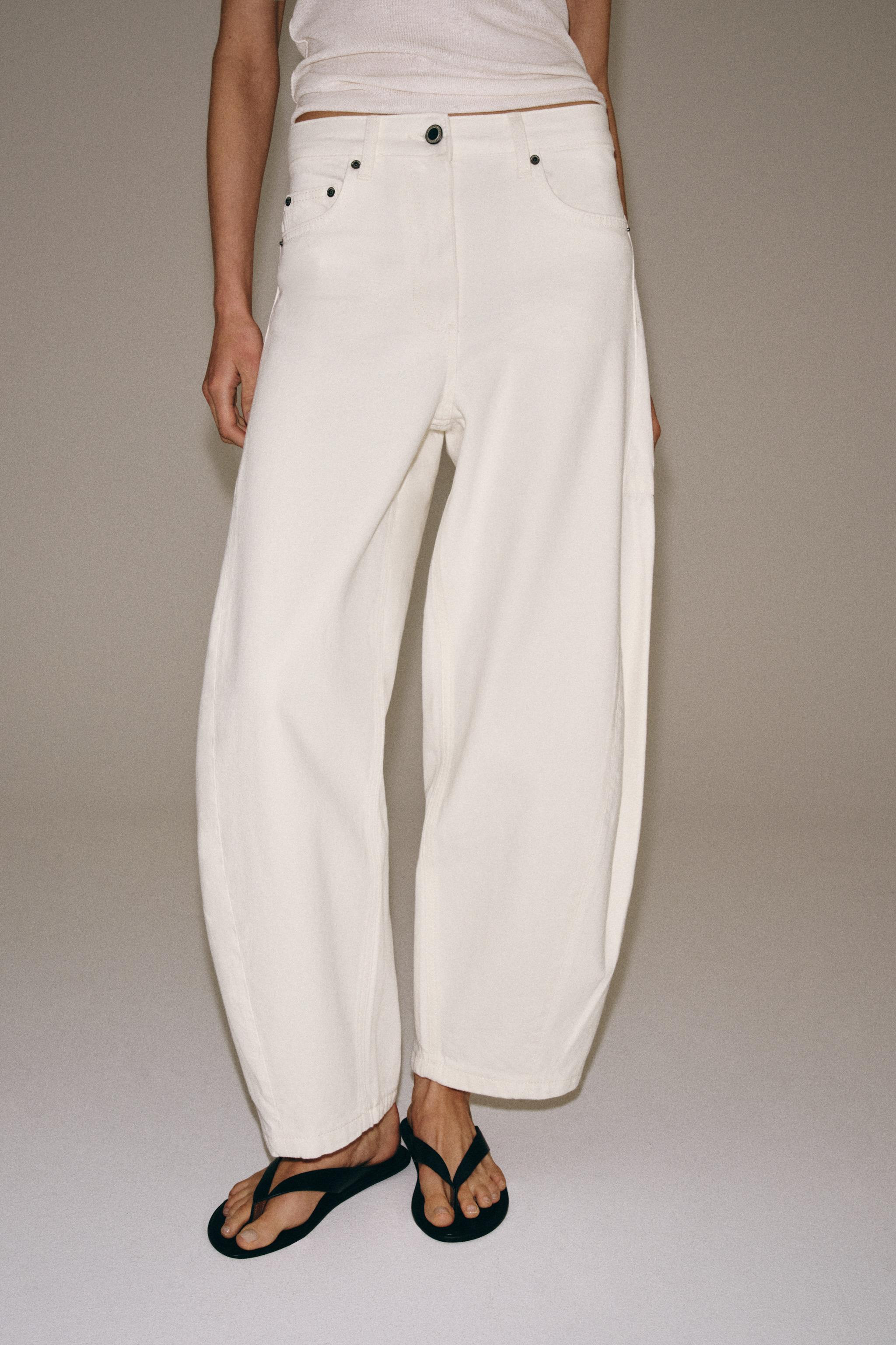 ZW COLLECTION MID-RISE BALLOON JEANS | Zara US