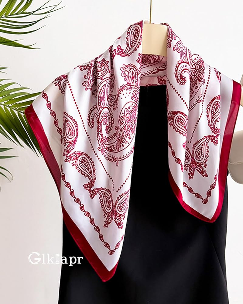 Satin Bandana Headscarf for Women Silky Hair Scarves for Fashion Lightweight | Amazon (US)