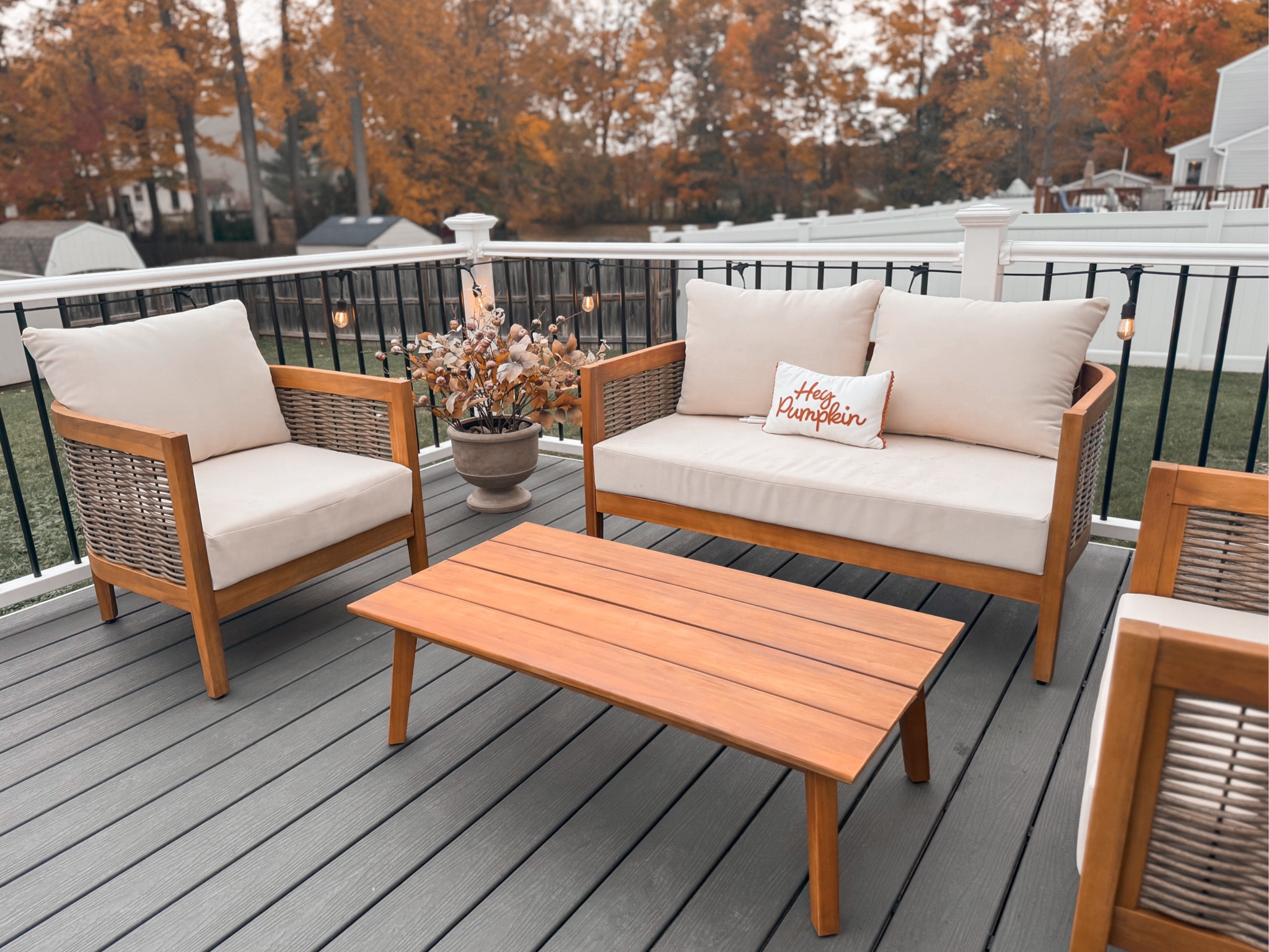 Outdoor furniture for patio or deck. Affordable, quality is the unbeatable and only takes one person to put together quickly!

#LTKSeasonal #LTKHome