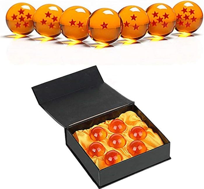 Collectible Medium Crystal Glass Stars Balls Dragon Ball(27,35,43,57,76MM in Diameter) (D-4.3) | Amazon (US)