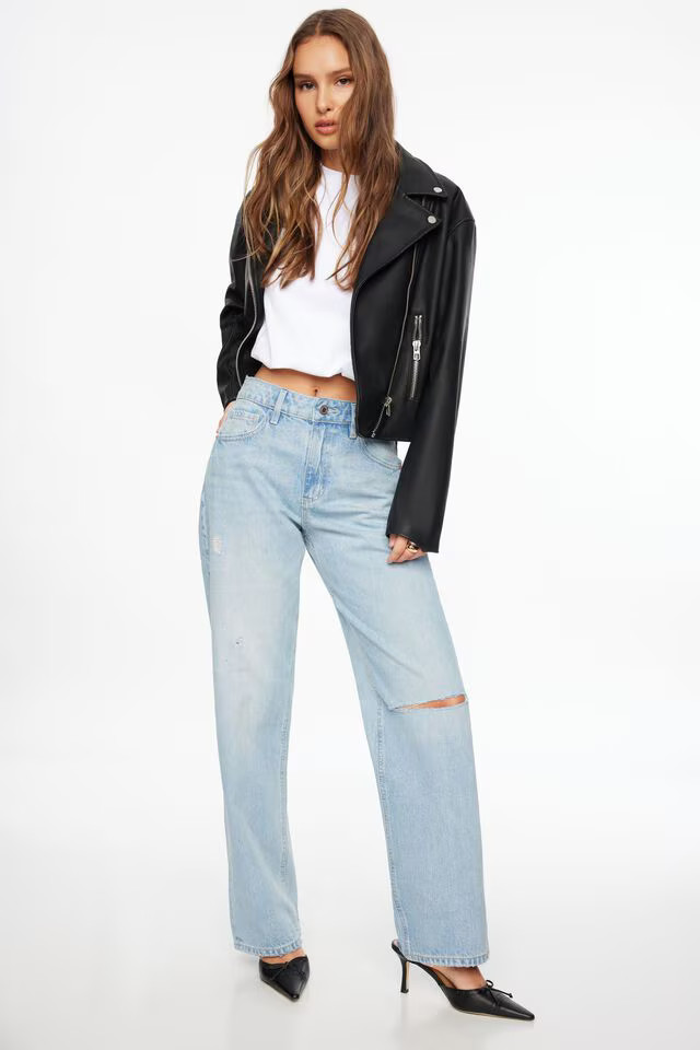 Oversized Biker Jacket | Dynamite Clothing
