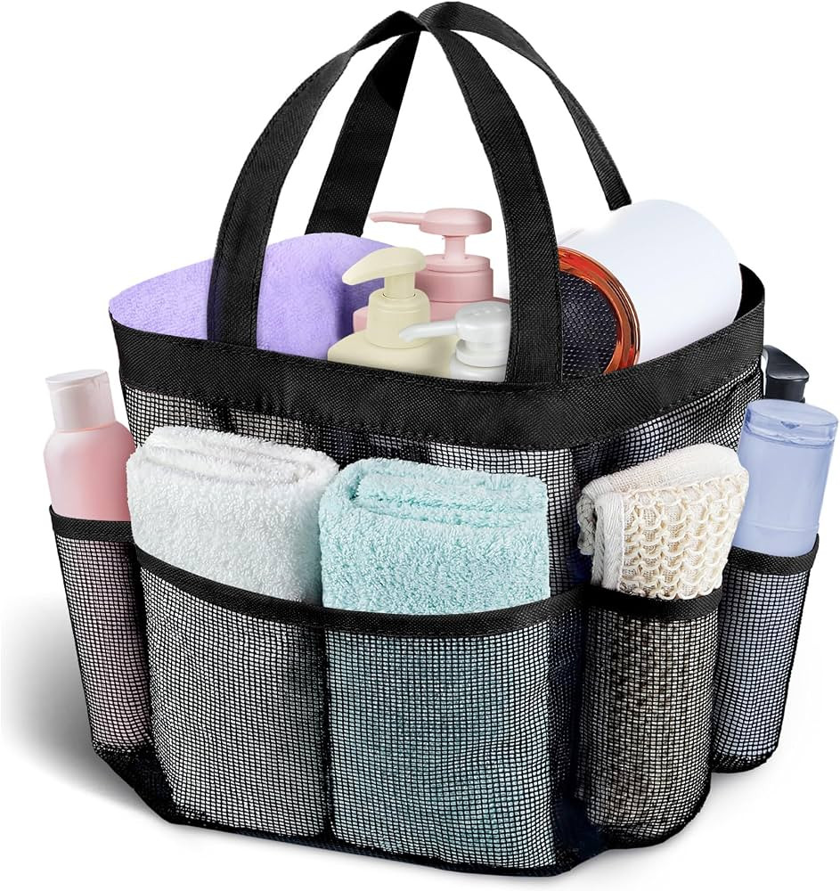 Attmu Mesh Shower Caddy Shower Tote Bag Large Capacity | Amazon (US)