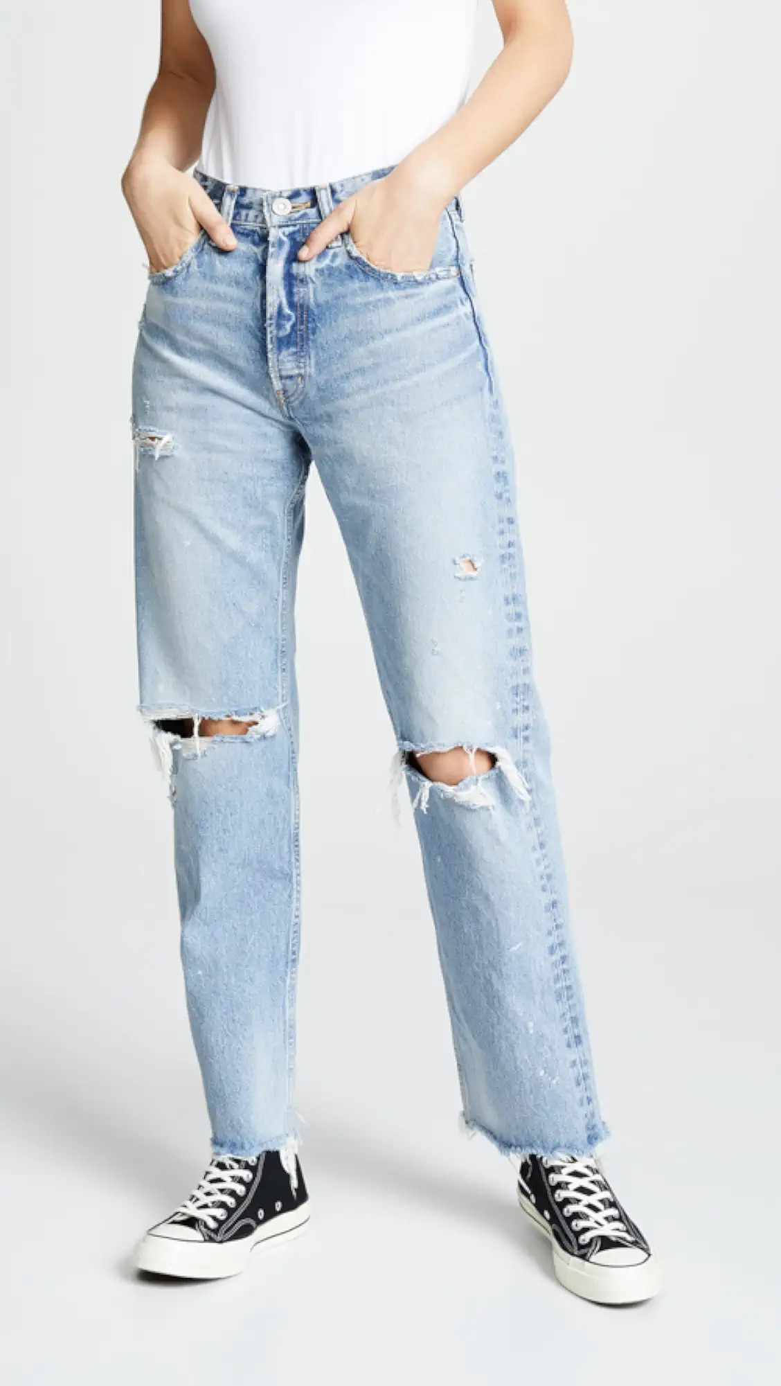 MOUSSY VINTAGE MV Odessa Wide Straight Jeans | Shopbop | Shopbop