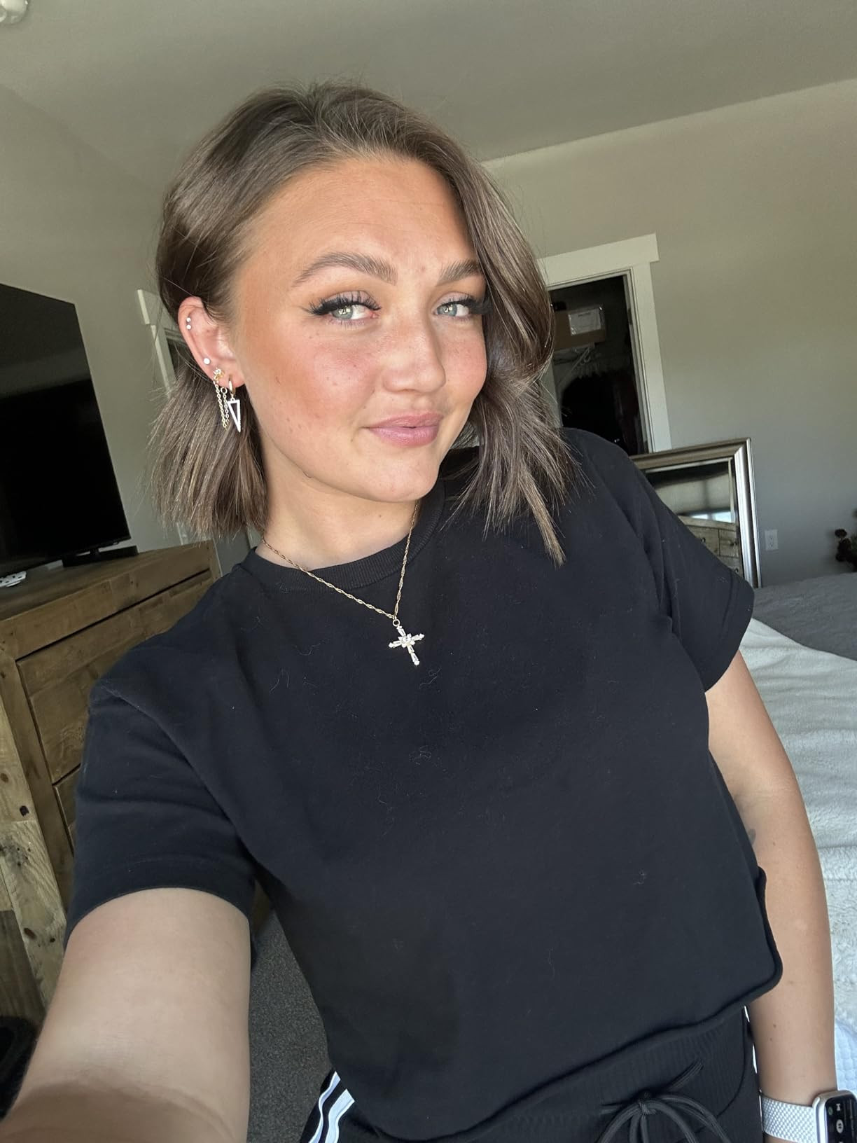 PAVOI 14K Gold Plated S925 Sterling Silver Post Lightweight Drop/Dangle Huggie Earrings for Women... | Amazon (US)