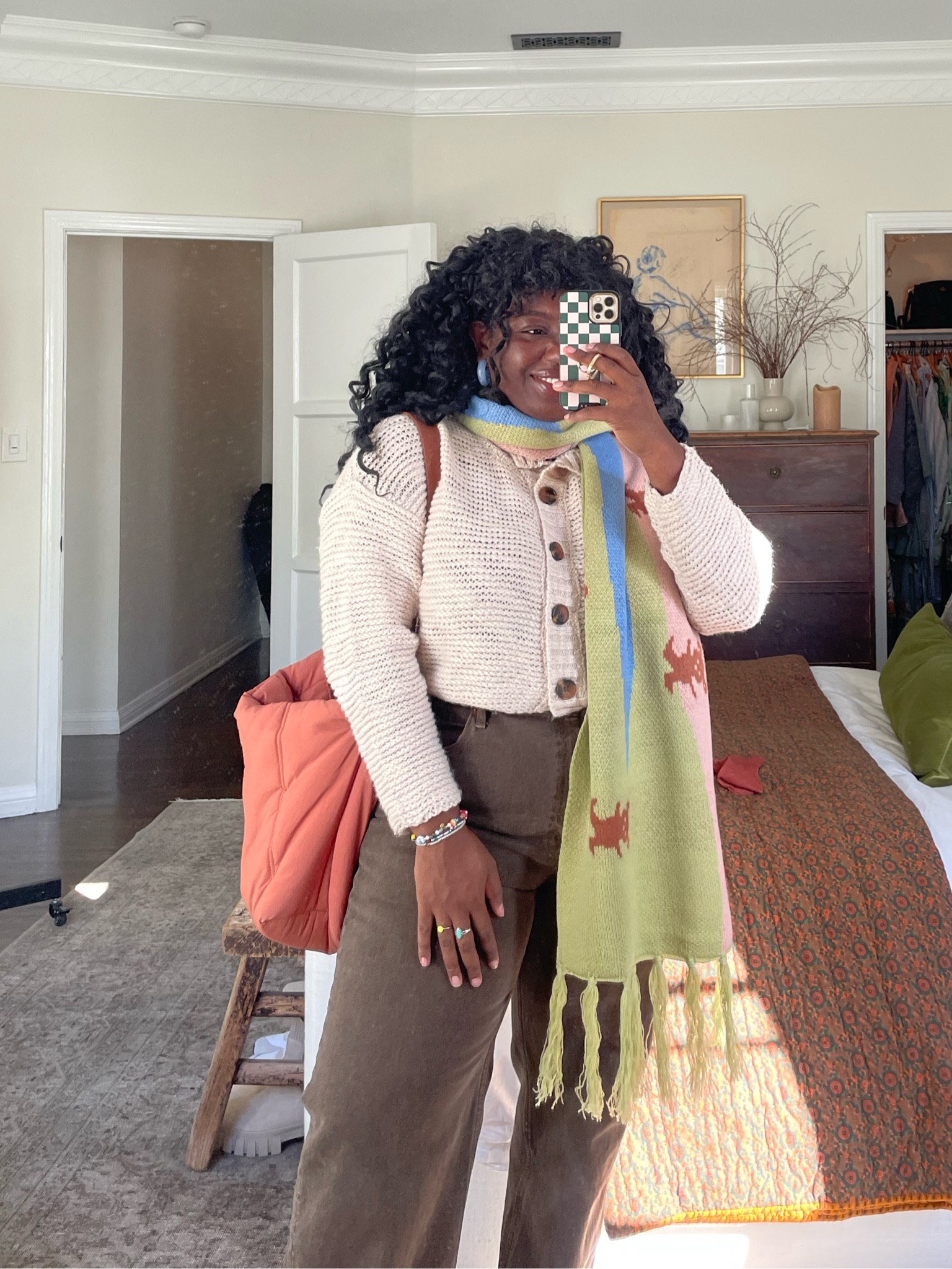 Desperately trying to manifest Fall temperatures in LA 🍂. The pants are a 16 short & straight. I also linked their curve version of these. Sweater: XL

#LTKSeasonal #LTKstyletip #LTKcurves