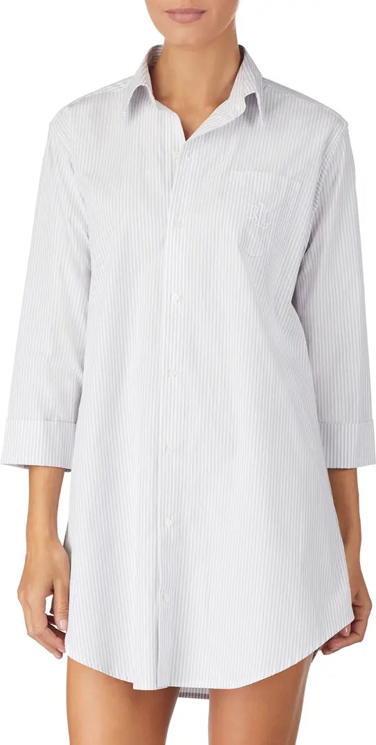 Cotton Poplin Sleep Shirt | Nordstrom