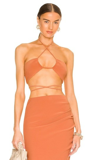 Alba Crop Top in Terracotta | Revolve Clothing (Global)