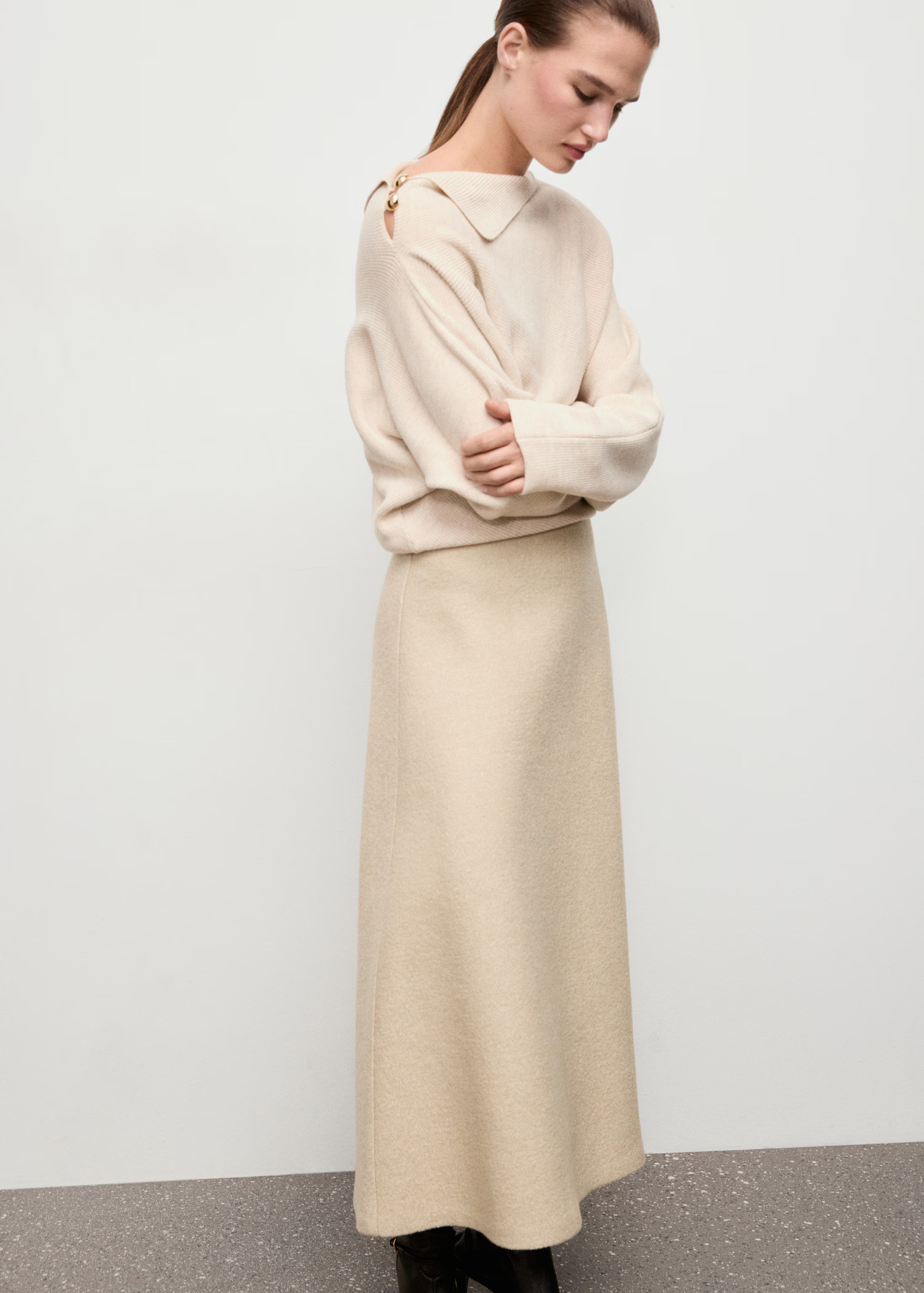 A-line wool skirt | Mango (US/MX/AU)