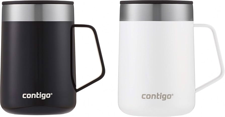 Contigo Streeterville Stainless Steel Travel Mug with Splash-Proof Lid, 14oz(Pack of 2)Vacuum-Ins... | Amazon (US)