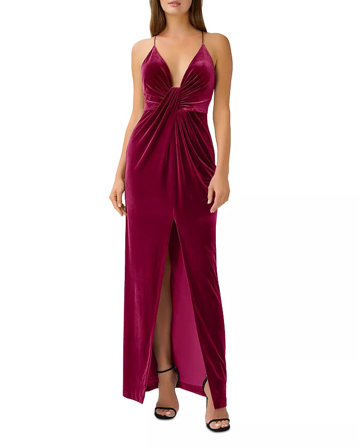 Aidan by Aidan Mattox V Neck Twist Front Dress  Back to Results -  Women - Bloomingdale's | Bloomingdale's (US)