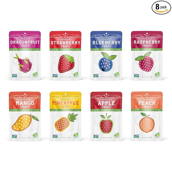 Nature’s Turn Freeze-Dried Fruit Snacks, Superfruit Variety, Pack of 8 (0.53 oz Each) | Amazon (US)