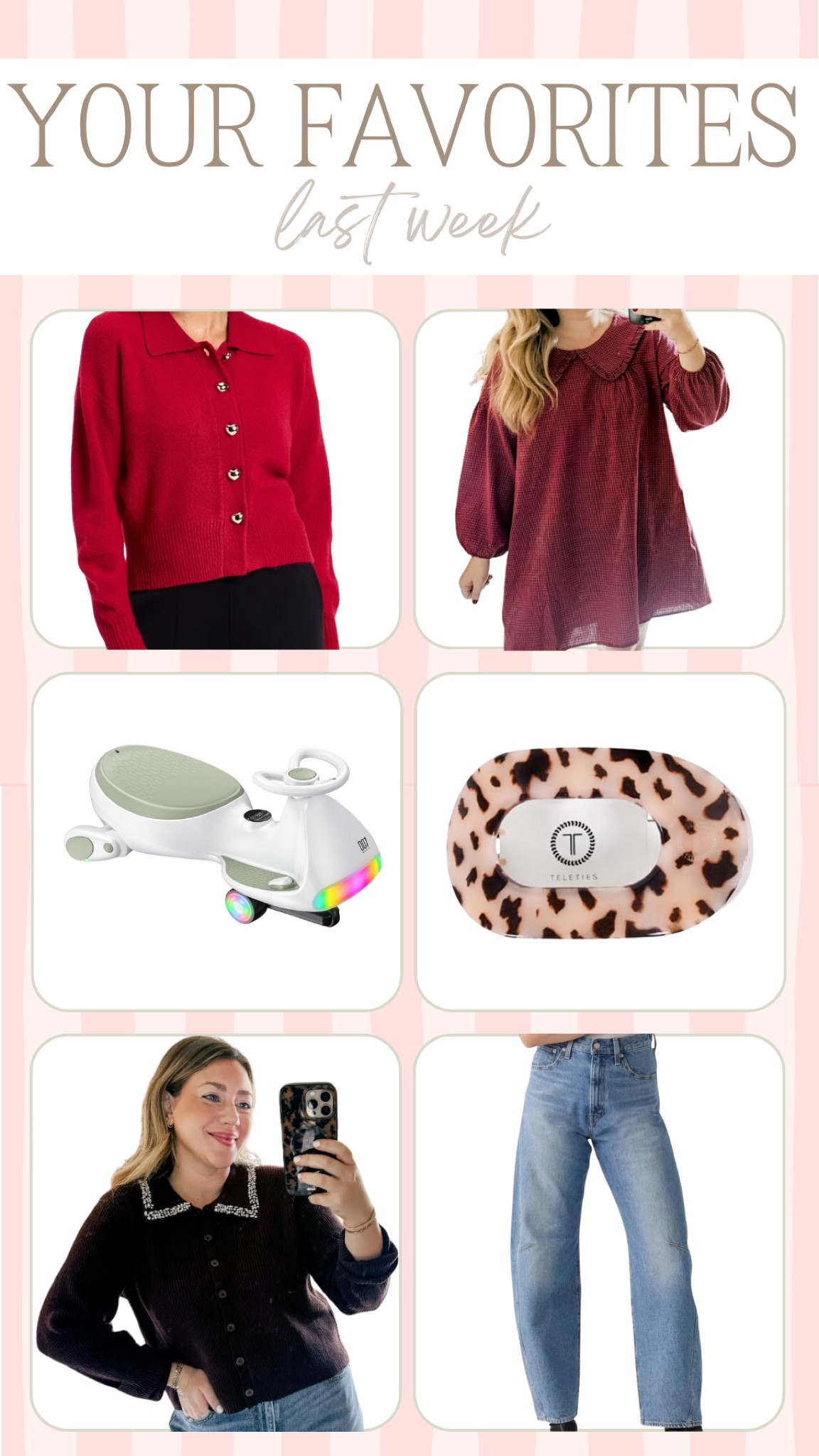 All your favorites last week!

THEBLOOMINGNEST Amazon fashion target ootd viral jeans dress sweater cardigan Christmas gift 

#LTKHoliday #LTKSeasonal #LTKMidsize
