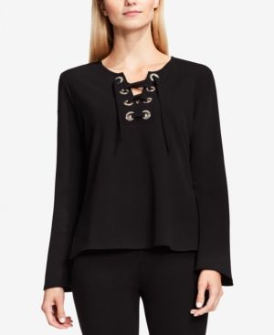 Vince Camuto Lace-Up Top | Macys (US)
