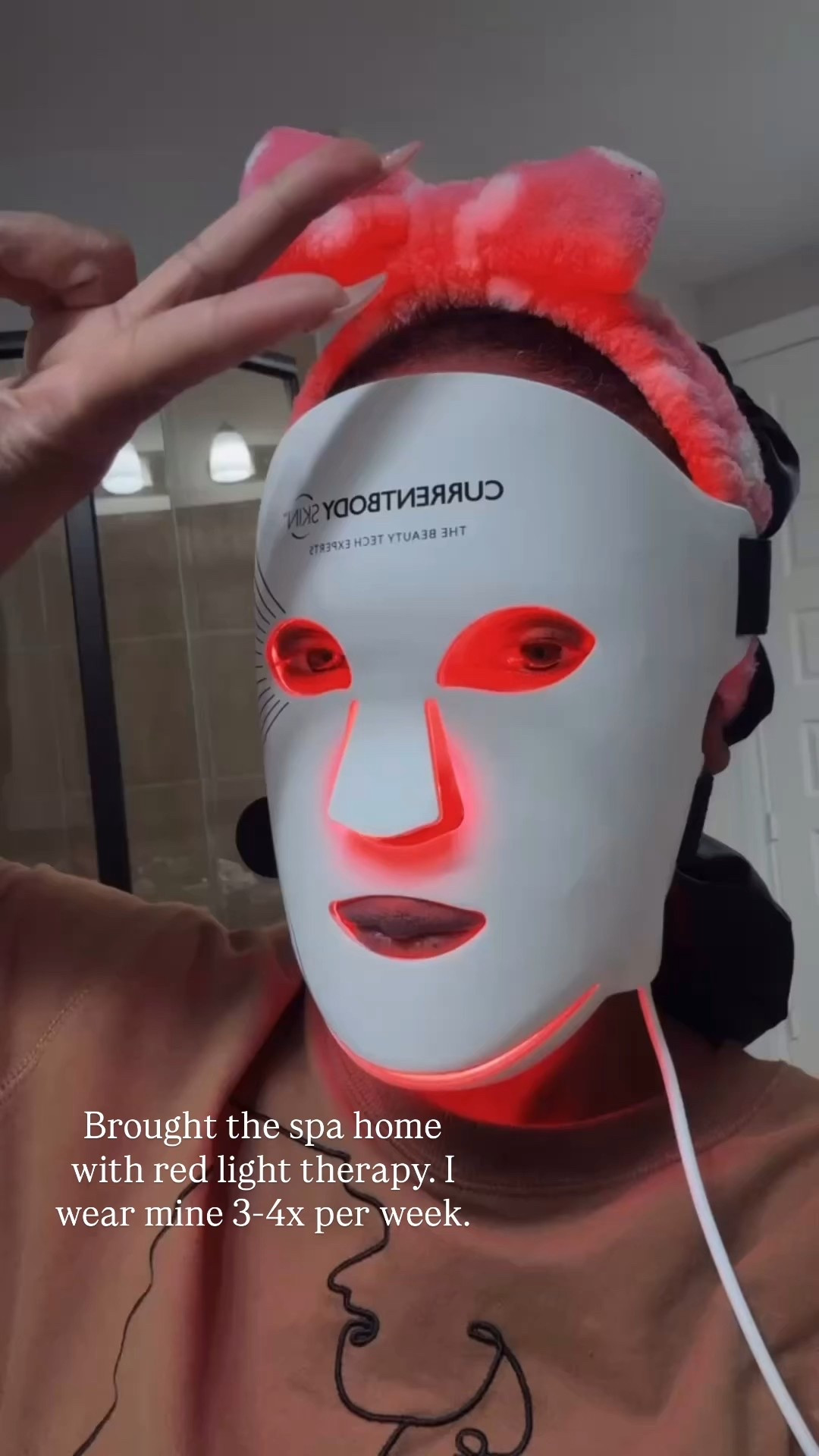 I use my red light therapy mask 3-4 times per week

#LTKOver40 #LTKBeauty #LTKselfcare