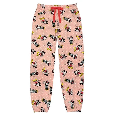Disney Mickey Mouse Women s Pajama Pants Sleepwear Lounge Jogger Pink L | Walmart (US)
