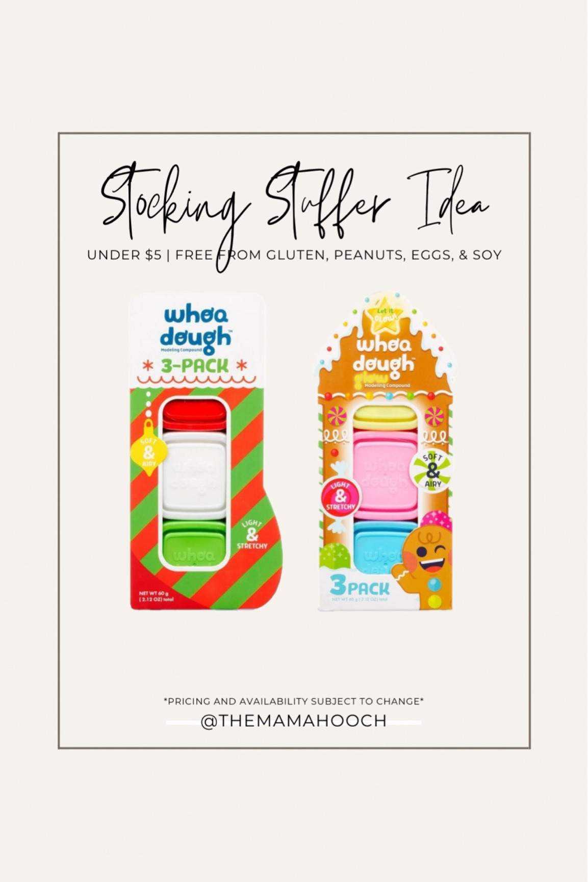 Stocking stuffer idea for toddlers and kids. We love Whoa Dough SO much in our home and I love that these are holiday themed! A 3 pack is under $5. Non-toxic

Stocking stuffers, gift guide, gifts for toddlers, gift ideas, under $5, cheap gift ideas, gifts for kids, gifts under 5, holiday gifts, Christmas gifts

#LTKHoliday #LTKKids #LTKGiftGuide