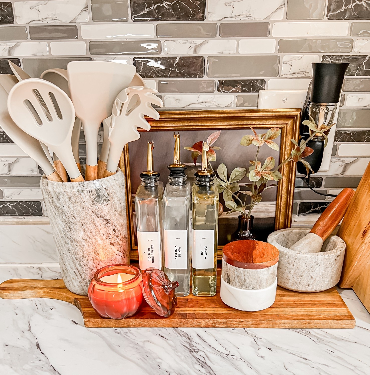 Fall kitchen tray idea 

#LTKSeasonal #LTKHome #LTKFallSale