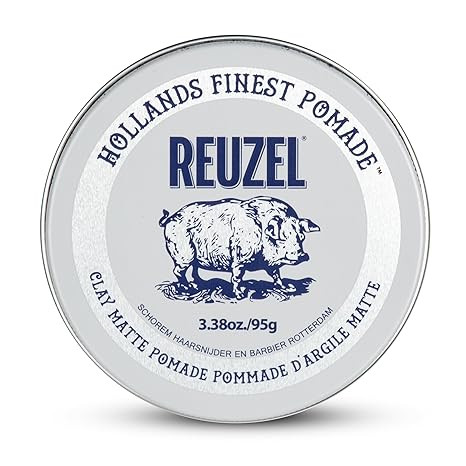 REUZEL Clay Matte Pomade, Medium All Day Hold, Water Soluble Styling, Matte Finish and Flake Free... | Amazon (US)