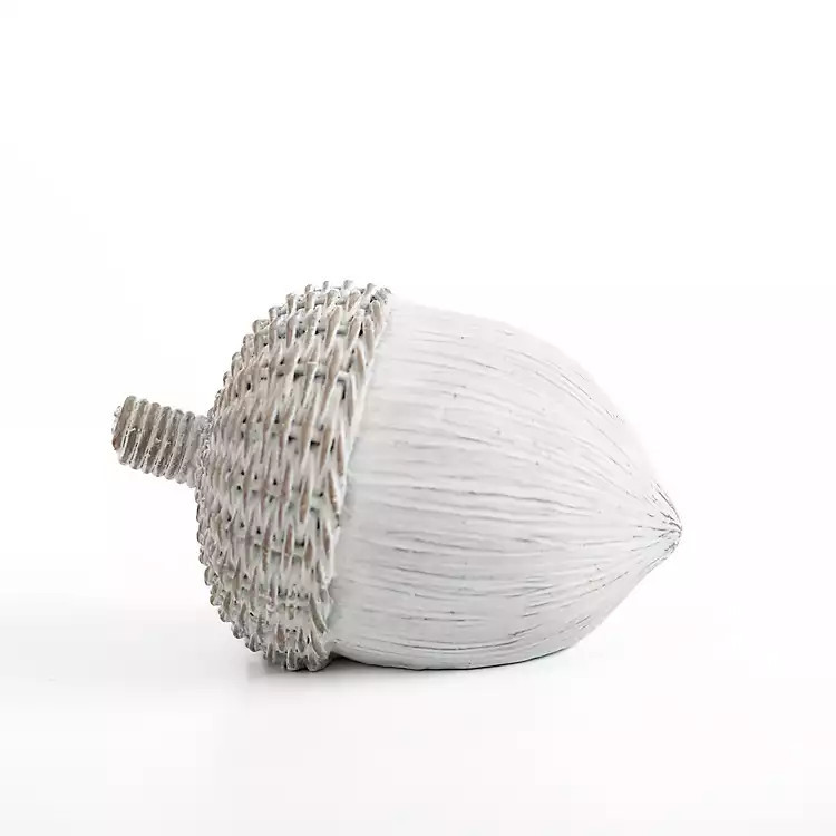 Whitewashed Acorn Decoration, 5 in. | Kirkland's Home