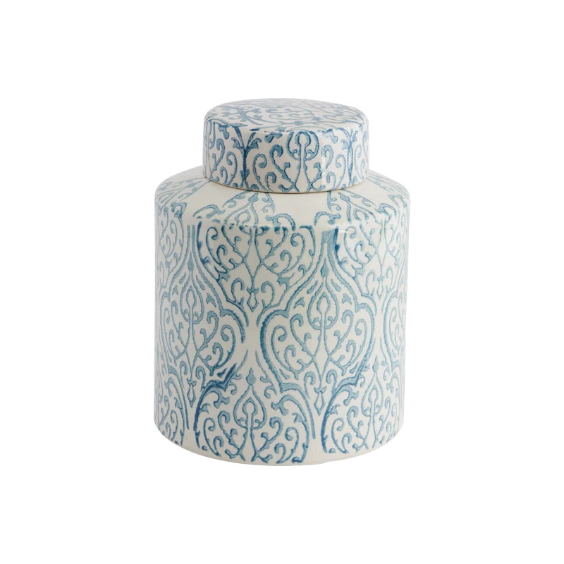 Sabin Decorative Tall Ceramic Ginger Jar with Lid | Wayfair North America