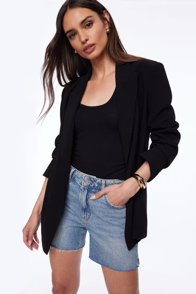 Athena Relaxed Open Blazer | Dynamite Clothing