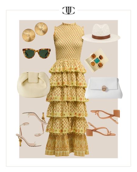 Dress, layered dress, heels, sun hat, sunglasses, clutch, summer look, summer outfit

#LTKover40 #LTKstyletip #LTKshoecrush