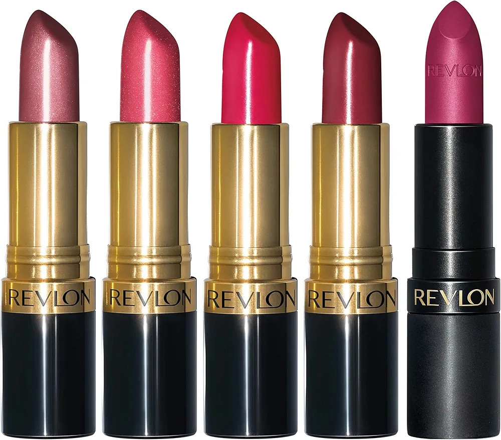Revlon Lipstick Set, Super Lustrous 5 Piece Gift Set, Multi-Finish, Cream Pearl & Matte, Pack of ... | Amazon (US)