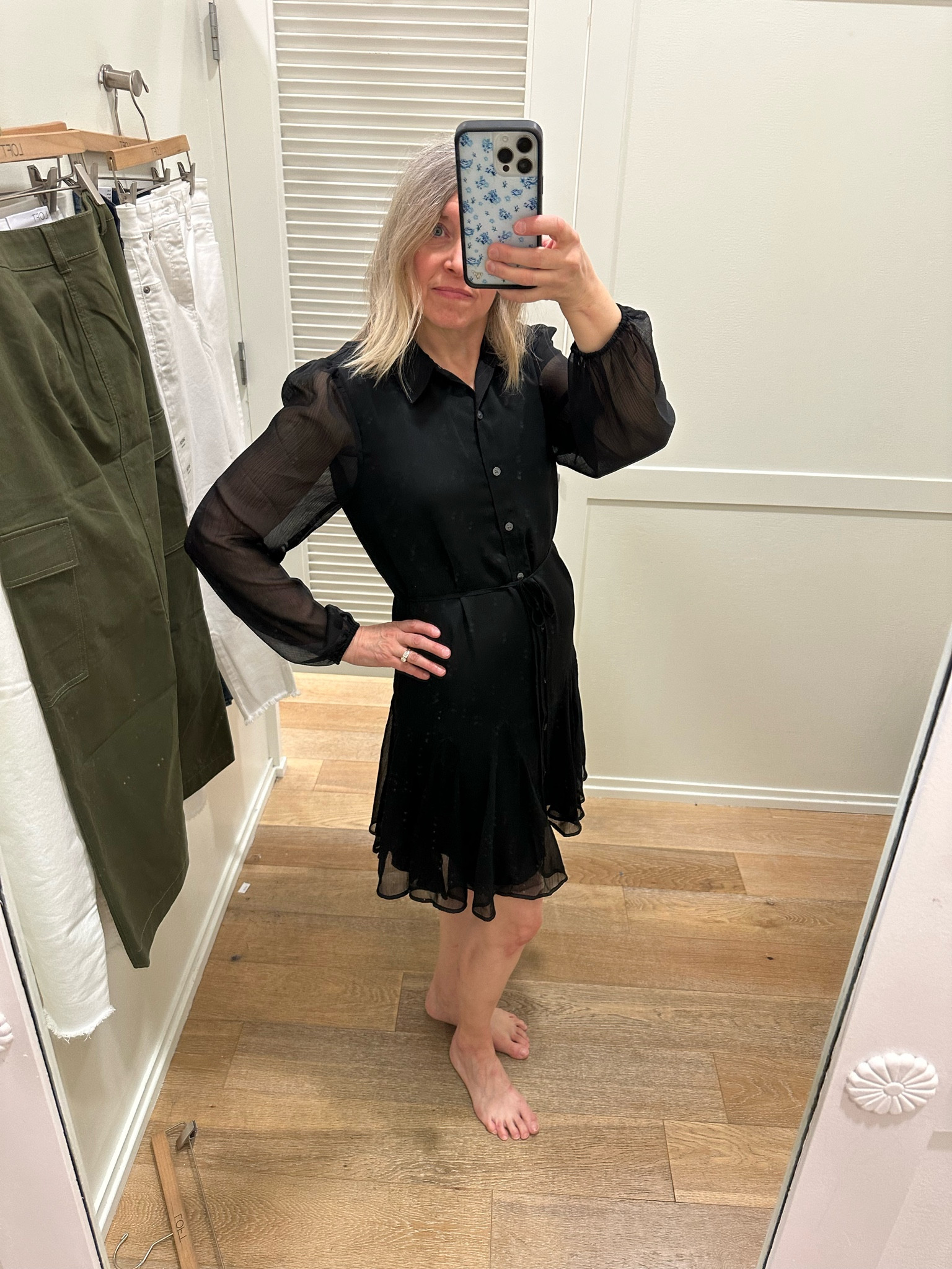 The perfect little black dress is 50% OFF! Live the sheer sleeves and flirty skirt 
Loft sale



#LTKover40 #LTKmidsize #LTKsalealert