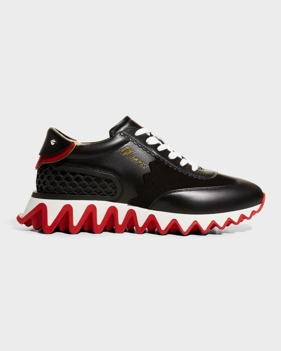 Christian Louboutin Loubishark Donna Red Sole Runner Sneakers | Neiman Marcus