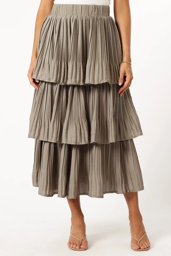 Rylan Maxi Skirt - Dusty Sage | Petal & Pup (US)