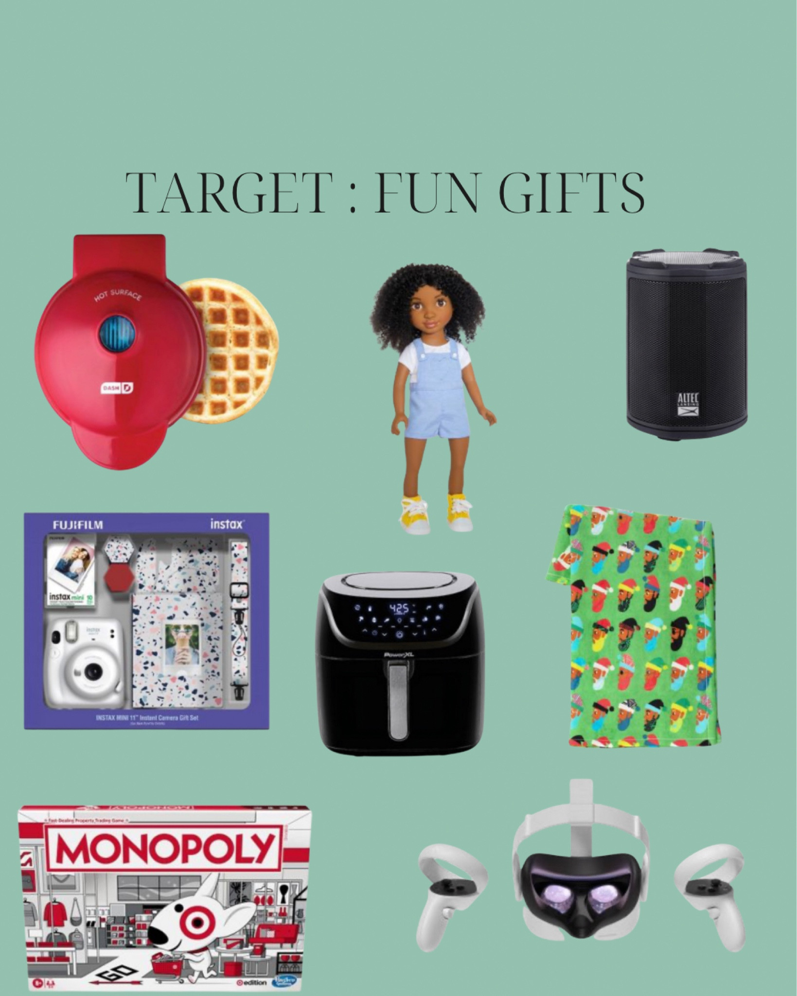 I found some amazing gifts at some amazing sale prices at Target Even if you don’t catch these on sale, I know they’ll be a hit this Christmas. 

Check out my IG : @SitWithSkell for video reviews of some of these products! 

#christmas #christmastime #chridtmasgifts #giftgiving #targetgifts 

#LTKsalealert #LTKHoliday #LTKGiftGuide